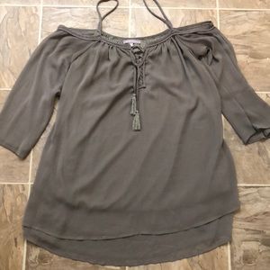 Olive green summer dress